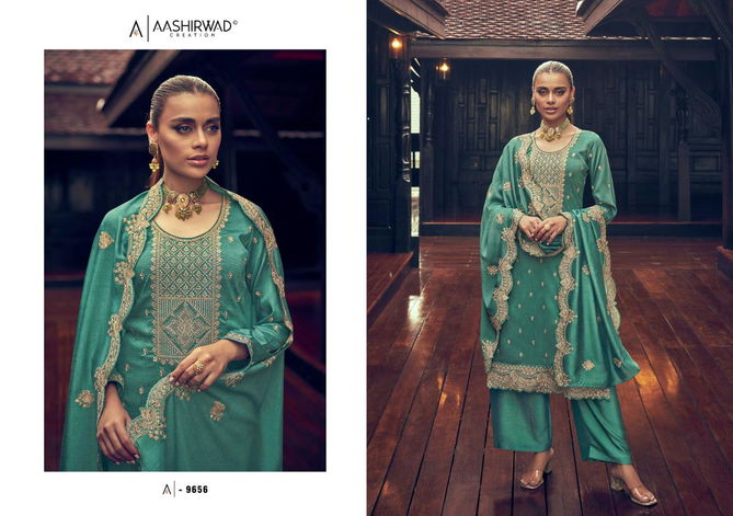 Gulkand Manya By Aashirwad Silk Salwar Suits Catalog
